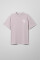 Oversized T-shirt ARSC With White Logo 7х7сm in Lilac