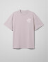 Oversized T-shirt ARSC With White Logo 7х7сm in Lilac