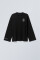 Oversized Long Sleeve T-shirt х steve_coccodrillo Zmiivna in Black #6
