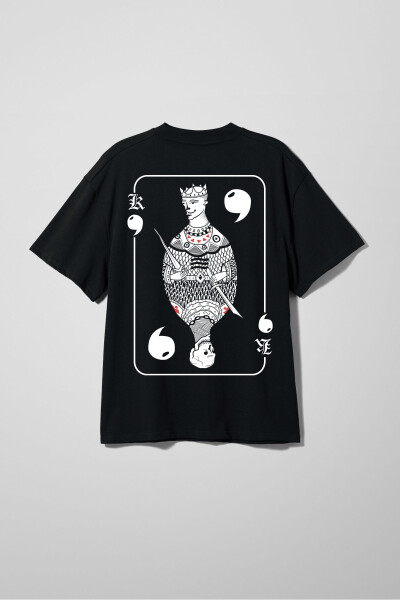 Oversized T-shirt х steve_coccodrillo King in Black