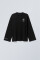 Oversized Long Sleeve T-shirt х steve_coccodrillo Kostiy in Black #2