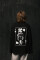 Oversized Long Sleeve T-shirt х steve_coccodrillo Cynocephaly in Black #7