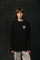 Oversized Long Sleeve T-shirt х steve_coccodrillo Cynocephaly in Black #3