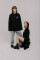 Oversized Long Sleeve T-shirt х steve_coccodrillo Kostiy in Black #1