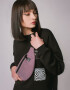 Knitted Bum Bag Banana in Violet
