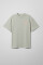 Oversized T-shirt ARSC With Peach Logo 7x7cm in Light Olive