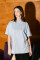 Oversized T-shirt ARSC With White Logo 7х7cm in Light Blue #3