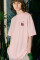 Oversized T-shirt Rose Bomb x Nataliya Silver in Light Pink #1