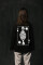 Oversized Long Sleeve T-shirt х steve_coccodrillo Zmiivna in Black #7