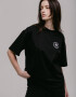 Oversized T-shirt х steve_coccodrillo Zmiivna in Black