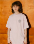 Oversized T-shirt ARSC With Black Logo 7x7cm in Light Lilac