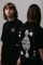 Oversized T-shirt х steve_coccodrillo Zmiivna in Black #1