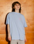 Oversized T-shirt ARSC With Pink Logo 7х7сm in Light Blue