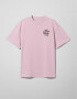 Oversized T-shirt ARSC With Black Logo 7x7cm in Light Pink 