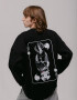 Oversized Sweatshirt х steve_coccodrillo Jack in Black