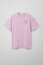 Oversized T-shirt ARSC With Lilac Logo 7x7cm in Light Pink