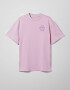 Oversized T-shirt ARSC With Lilac Logo 7x7cm in Light Pink