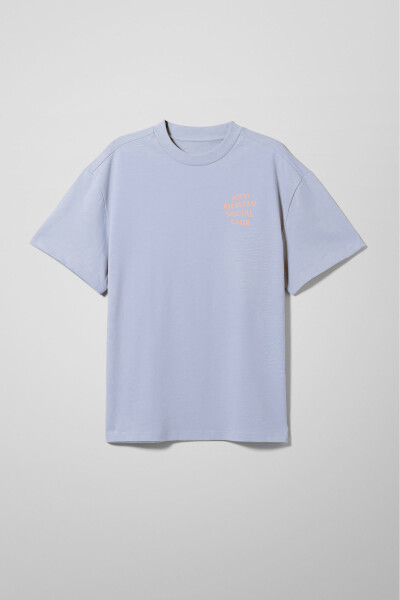 Oversized T-shirt ARSC With Peach Logo 7x7cm in Light Blue