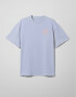Oversized T-shirt ARSC With Peach Logo 7x7cm in Light Blue