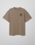 Oversized T-shirt ARSC With Black Logo 7x7cm in Coyote