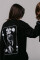 Oversized Long Sleeve T-shirt х steve_coccodrillo Cynocephaly in Black #5