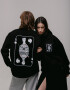 Oversized Sweatshirt х steve_coccodrillo King in Black