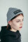 Coarse Knitted Beanie Fisherman Beyond Good And Evil in Gray  #2