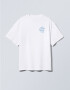 Oversized T-shirt ARSC With Blue Logo 7x7cm in White