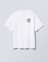 Oversized T-shirt ARSC With Black Logo 7х7сm in White