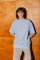 Oversized T-shirt ARSC With Pink Logo 7х7сm in Light Blue #5