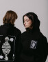 Oversized Hoodie х steve_coccodrillo Zmiivna in Black