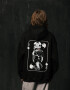 Oversized Hoodie х steve_coccodrillo Cynocephaly in Black