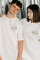 Oversized T-shirt Purr Heart UA х kotastiia in Ivory #1