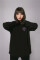 Oversized sweatshirt ARSC with lilac logo 7х7сm in black #6
