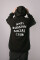 Superoversized hoodie ARSC with white logo 30x30cm in black
