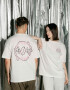 Oversized T-shirt Purr Tiger х kotastiia in Ivory