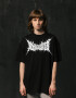 Oversized T-shirt Thorny in Deep Black