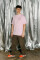 Oversized T-shirt Purr Tiger 9x9cm х kotastiia in Light Pink #4