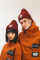 Coarse Knitted Beanie Hill in Burgundy #1