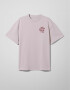 Oversized T-Shirt ARSC With Marsala Logo 7х7сm in Light Lilac