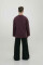 Basic Oversized Long Sleeve T-shirt Spirit Rude in Marsala #1