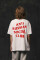 Oversized T-shirt ARSC With Red Logo 37х37сm in White