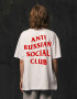 Oversized T-shirt ARSC With Red Logo 37х37сm in White