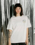 Oversized T-shirt Purr Mini Hearts UA 9x9cm х kotastiia in Ivory