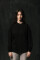 Basic Oversized Long Sleeve T-shirt Drop in Black #4