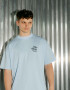 Oversized T-shirt ARSC With Black Logo 7x7cm in Light Blue 