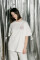 Oversized T-shirt Purr Heart 9x9cm х kotastiia in Ivory