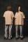 Oversized T-shirt ARSC With Black Logo 7x7cm in Beige #1