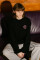 Oversized Long Sleeve T-shirt ARSC with Pink Logo 7x7cm in Black