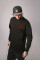 Oversized sweatshirt ARSC with red logo 7х7сm in black